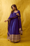 Royal Elegance Georgette Anarkali Gown with Designer Dupatta - kavyo.in