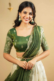 Shimmer Tissue Silk Half Saree Lehenga Choli