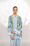 Premium Blue Floral Cotton Co-ord Set