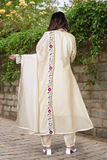 Saheli Chanderi Silk Embroidered Kurta Pant Dupatta Set