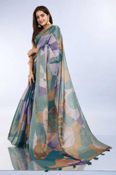 Teal Dream Erode Anmol Silk Saree