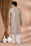 Heavy Cotton Printed Men’s Kurta Pajama Set