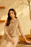 Ivory Pearl Roman Silk Embroidered Suit Set