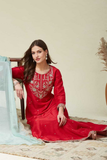 Sunheri Noor – Vichhitra Silk Embroidered Kurta Pant Set with Dupatta