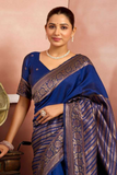 Royal Blue Traditional Silk Saree
