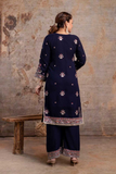 Midnight Bloom Faux Georgette Sharara Suit Set