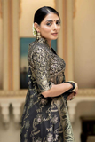 Black Kanjivaram Banarasi Silk Saree with Rich Zari Weaving & Jacquard Blouse
