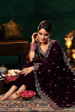 Noor Heavy Velvet Embroidered Kurti Set with Matching Dupatta