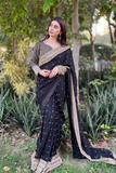Noir Grace Tibby Silk Saree