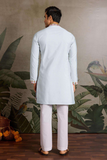 Sky Blue Embroidered Kurta Set