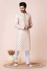 Elegant Mono Cotton-Poly Kurta Pajama Set for Men