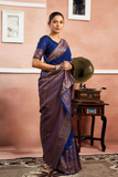 Royal Blue Traditional Silk Saree