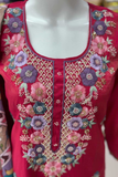 Beads of Royalty – Premium Chanderi Silk Shimmer 3-Piece Suit Set