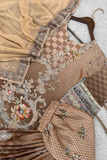 Midnight Brown – Chinon Silk Kurti Sharara Set