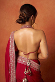 Aarohi Crimson – Designer Rangoli Silk Bollywood Saree