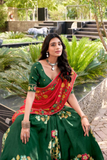Elegant Tussar Silk Lehenga Set
