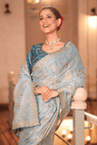 Nayara Elegance Pure Soft Zimmy Chu Silk Saree with Embroidered Blouse - kavyo.in