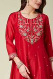 Sunheri Noor – Vichhitra Silk Embroidered Kurta Pant Set with Dupatta