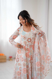 Sunkissed Floral Organza Gown Set