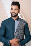 Teal Green Pure Cotton Designer Kurta