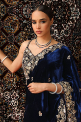 Royal Velvet Elegance Saree