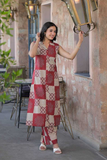 Divya Checks – Heavy Poly Rayon Kurti Pant Set for Office & Daily Wear