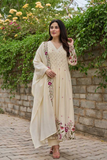 Saheli Chanderi Silk Embroidered Kurta Pant Dupatta Set