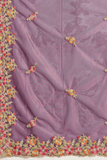 Soft Fendy Net Saree with Chikankari Embroidery & Cutwork Border