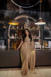 Premium Butterfly Soft Net Party Wear Saree with Real Mirror & Jari Work