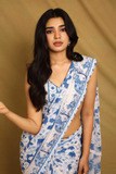 Super Fine Georgette Saree with Heavy Digital Floral Print & Lace Border