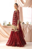 Royal Faux Georgette Sharara Suit Set