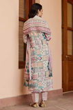 Pastel Mosaic – Cotton Kurta Pant Dupatta Set