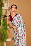 Garden Romance Floral Print Saree