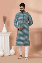Graceful Georgette Men’s Kurta Pajama Set