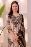 Elegant Pakistani-Style Muslin 3-Piece Suit Set with Dupatta