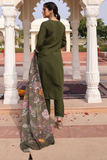 Cotton Silk Ankle-Length Kurta Pant Set with Printed Dupatta