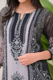 Elegant Arrival – Black Organza Silk 3-Piece Suit Set