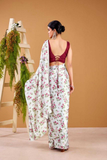 Garden Romance Floral Print Saree