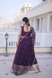 Dola Silk Meena Weaving Lehenga Choli Set with Tabby Silk Dupatta