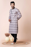 Smart Mono Cotton-Polyester Blend Men’s Kurta Pajama Set