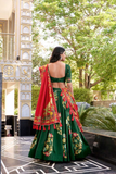 Elegant Tussar Silk Lehenga Set