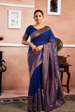 Royal Blue Traditional Silk Saree