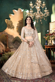Premium Malai Satin Bridal Lehenga with Heavy Sequins & Embroidery Work