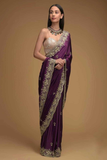 Pure Rangoli Silk Saree with Heavy Embroidered Cutwork Border & Sequin Detailing