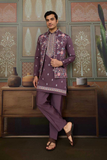 Onion Embroidered Kurta with Koti & Bottom
