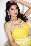 Sunshine Yellow Georgette Lehenga with Zari, Foil Work & Net Ruffle Border