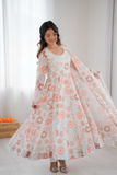Sunkissed Floral Organza Gown Set
