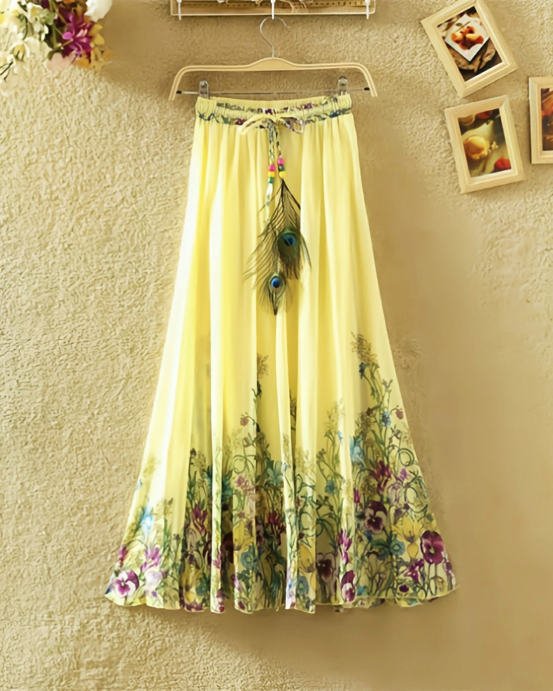 Sunshine Meadow Silk Skirt
