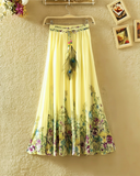 Sunshine Meadow Silk Skirt