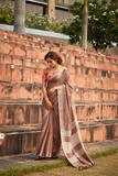 Elegant Soft Linen Silk Saree